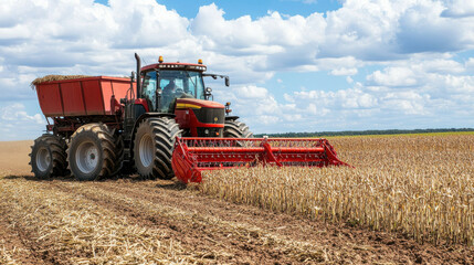 Obraz premium Export technology in Argentina: Agricultural machinery and biofuel technology,