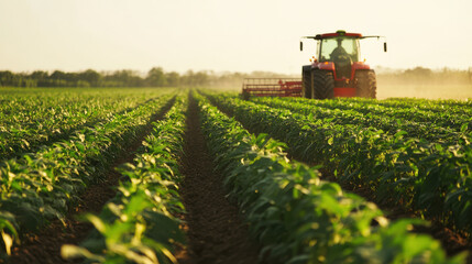 Obraz premium Export technology in Argentina: Agricultural machinery and biofuel technology,