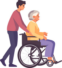 Fototapeta premium care for the elderly