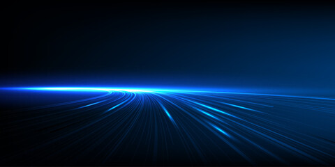 High speed line movement design. Hi-tech. Abstract technology background. Vector illustration.