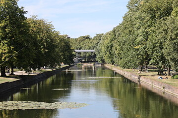 Fototapeta premium LILLE, canal La Deûle