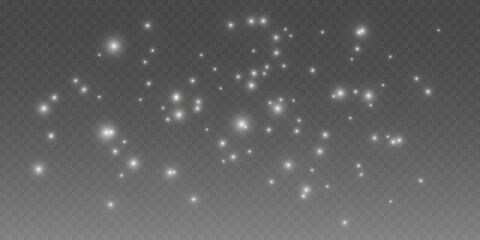 The dust sparks and golden stars shine with special light