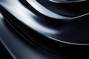 Black 3D fluid background