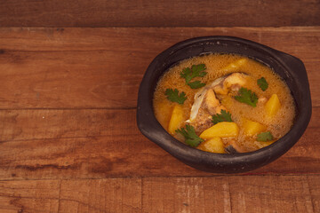 Sancocho soup typical Colombian fish food