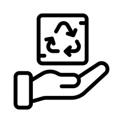 recycle line icon