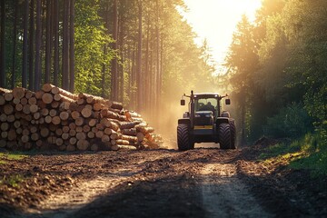 logging in the forest