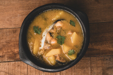 Sancocho soup typical Colombian food