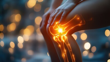 Chronic joint pain in the knees and elbows, commonly associated with conditions like arthritis or repetitive strain injuries.