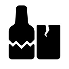glass glyph icon
