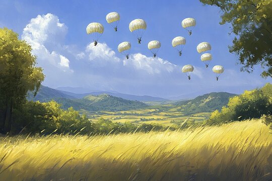 airbone painting style