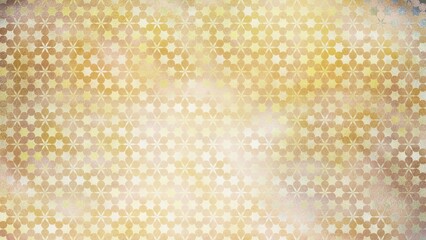 金色の和柄模様・背景