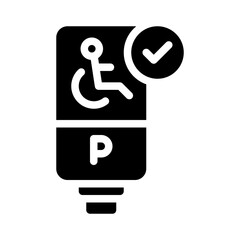 handicap glyph icon