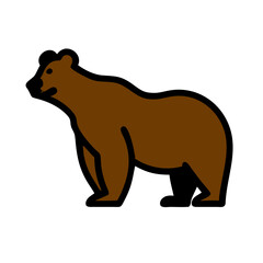 Bear Icon Design for Wildlife and Nature Themes