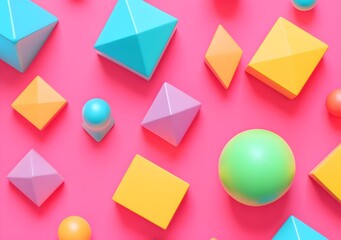 Colorful Geometric Shapes Background