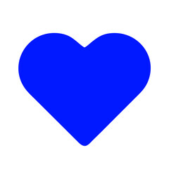 Blue Heart Icon Design for Caring and Emotional Support Themes