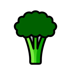 Broccoli Icon Design for Healthy Eating and Nutrition Themes