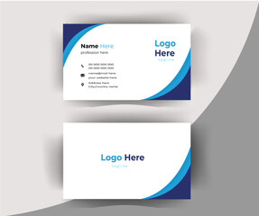 modern simple business card template design layout.