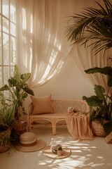 Natural Light and Plants in Minimalist Interior Design