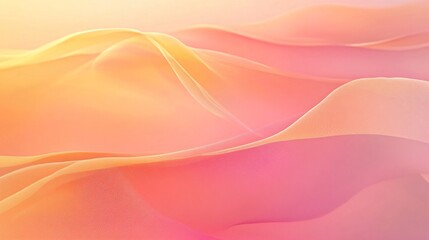 A soft and dreamy abstract background that evokes the feeling of a tranquil sunrise. Gentle gradients of pinks, oranges, and yellows blend together seamlessly, creating a warm and inviting