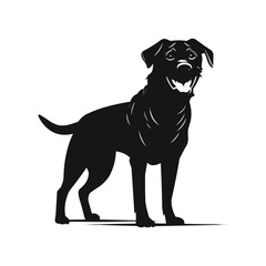 Fototapeta premium dog silhouette vector