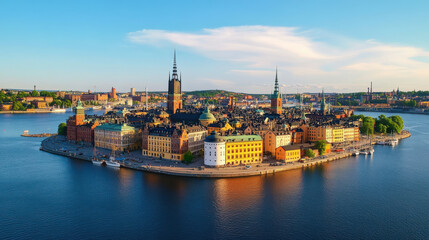 Obraz premium Export technology in Sweden: Telecommunications and green energy solutions,