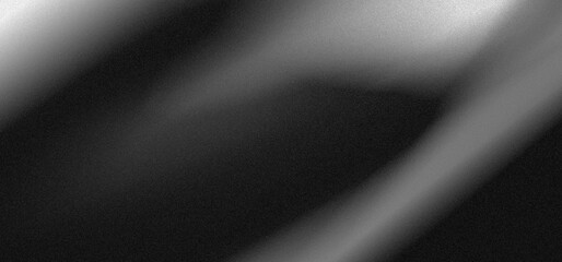 Black white grainy background, monochrome gray noisy texture dark grunge banner, header poster cover backdrop design