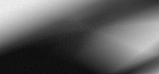 Black white grainy background, monochrome gray noisy texture dark grunge banner, header poster cover backdrop design
