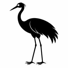 Crane Black silhouette