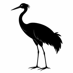 Crane Black silhouette