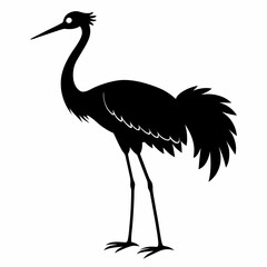 Crane Black silhouette
