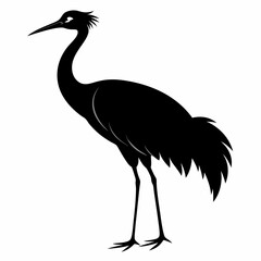Crane Black silhouette