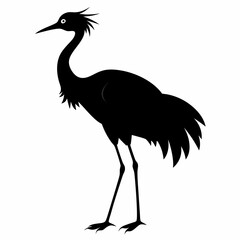Crane Black silhouette