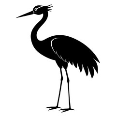 Crane Black silhouette