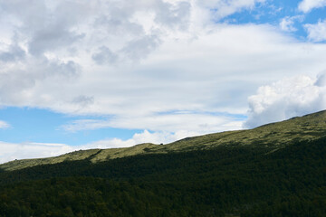 View from Einunndalen Valley, Norway's longest summer farm valley or 
