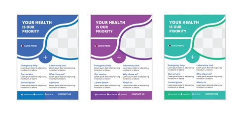 Creative Medical Flyer Design for any Company and vector file