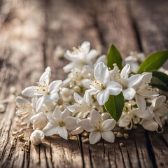 vintage, border, table, white, jasmine, nature, bloom, background, blooming, old, wood, closeup, fresh, decoration, beautiful, spring, plant, summer, aroma, branch, petal, twig, retro, art, pure, clos