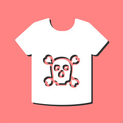 Pirate Shirt Vector Icon