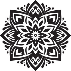 Mandala  Black and White Logo Vector – SVG Design.

This is a printable SVG design file. You can easily print on t-shirts, hoodies, mugs, bags, posters, walls, etc.
