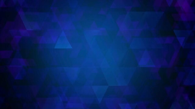 Background with triangle shapes with blue light patterns