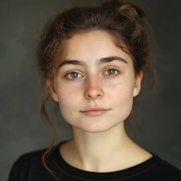 Professionelles Portr&auml;t einer jungen Frau mit nat&uuml;rlichem Look. Perfekt f&uuml;r LinkedIn, Facebook oder andere soziale Medien