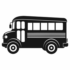 School bus Black silhouette