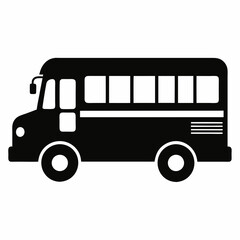 School bus Black silhouette
