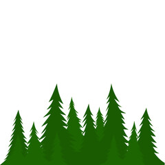 Obraz premium Lush Green Forest Illustration