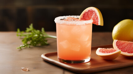 Fototapeta premium Grapefruit Paloma Mocktail