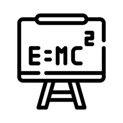 chalkboard line icon