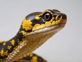 Fototapeta premium Close-up of a Yellow-banded Snake's Head