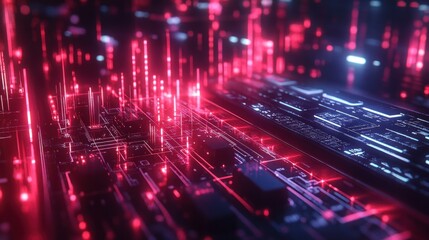 Abstract Futuristic Circuitry