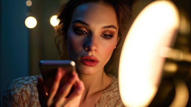 Intense Glow: A Woman's Mystical Night