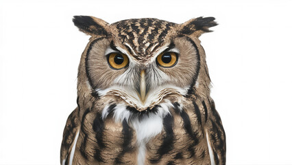 Obraz premium Owl on white background isolated on background