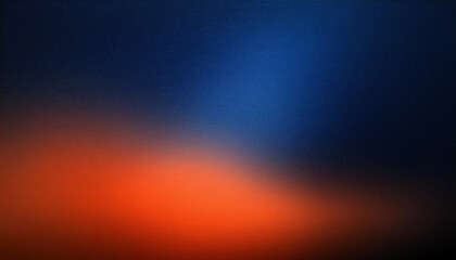 Gradient Horizon Blurred Texture Blue Orange Transition, Abstract Vivid Backdrop with Smooth Color Artistic Designs. Poster Banner Wallpaper Background With Copy Space